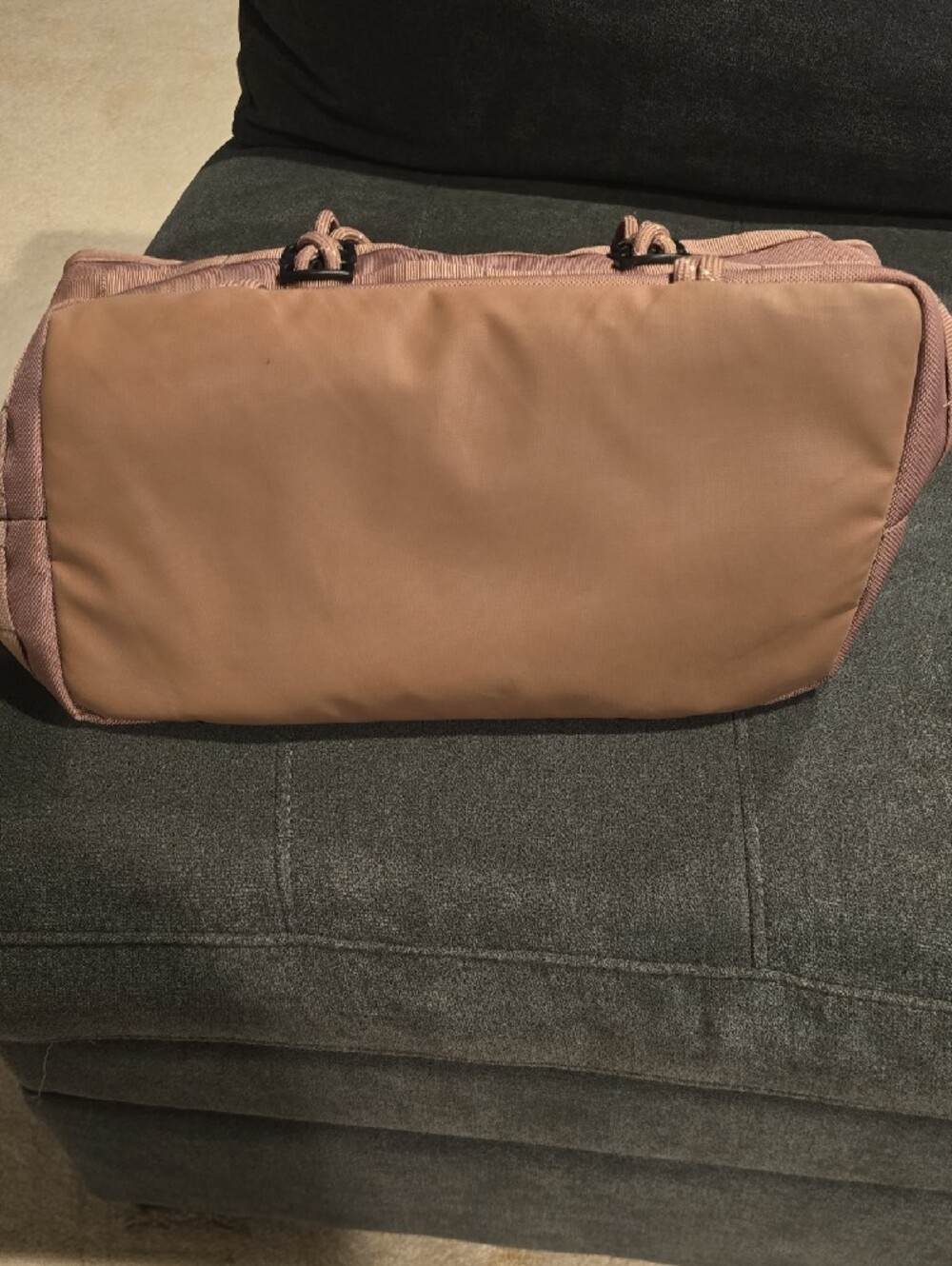 Nike Dusty Rose Woven Work Tote Bag with Rope Handles, NWNT Laptop And Cupholder - Picture 3 of 8